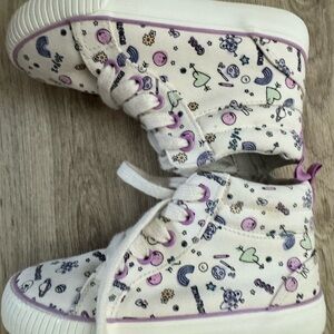 Kids High-Top Sneakers with Fun Print